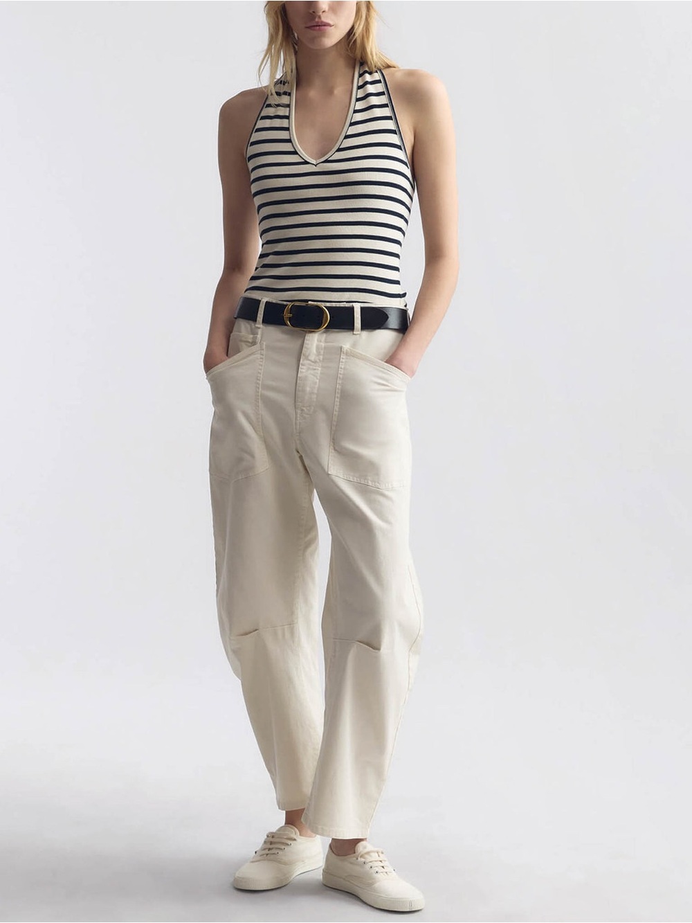 Nili Lotan Shon Pant in Stone